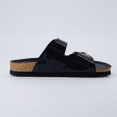 thumbnail image 6 of Cushionaire Lang Slip On Cork Footbed Sandals for Women – Comfortable Slides with Adjustable Buckle, Casual Summer Sandals for Women, 6 of 6