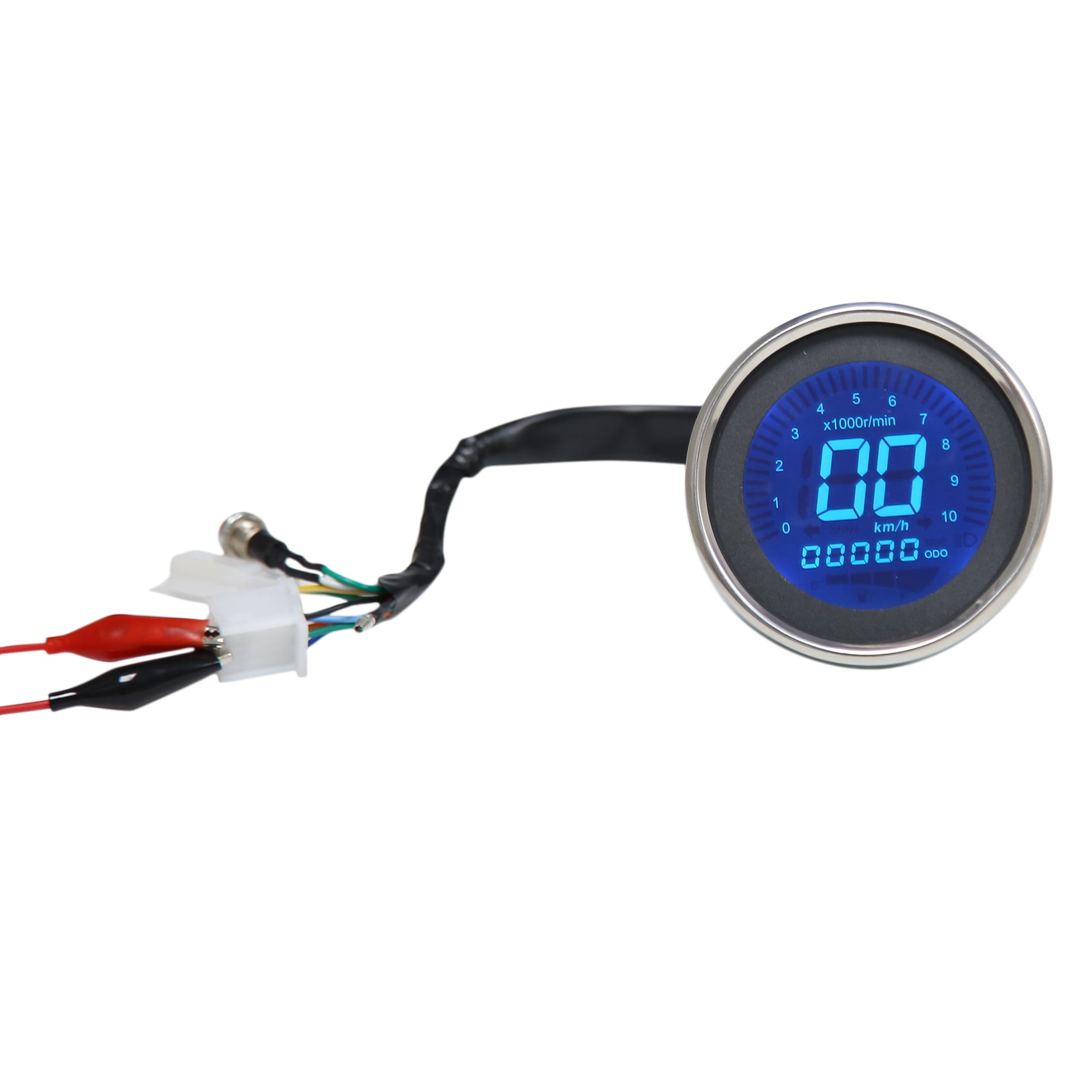 Universal Motorcycle Digital Speedometer Retro LCD Odometer Cafe Racer