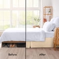 thumbnail image 3 of Falda de cama Utopia Bedding Queen, microfibra, 40 cm, caída, color beige, 3 of 7