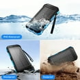 thumbnail image 6 of SOLPOWBEN 30000mAh Solar Power Bank Compatible for Iphone 17 Cell Phone 12W Portable Charger Power Bank for Outdoor Camping Hiking (Blue), 6 of 8