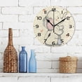 thumbnail image 3 of GZHJMY Elephant Butterfly Wall Clock, 10" Silent Non Ticking Round Clock, Oil Painting Easy to Read Clock for Living Room Bedroom Bathroom Home Decor Holiday Gifts, 3 of 7
