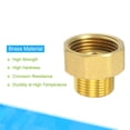 thumbnail image 4 of Unique Bargains G1 Female x G3/4 Male Thread 31mm Brass Pipe Fitting Hex Coupling 2 Count, 4 of 5