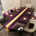 thumbnail image 4 of NIBOLOG Fine Workmanship Place Mat Anti-scratch Polyester Gold Rhinestones Flannel Table Runner for Home, 4 of 8