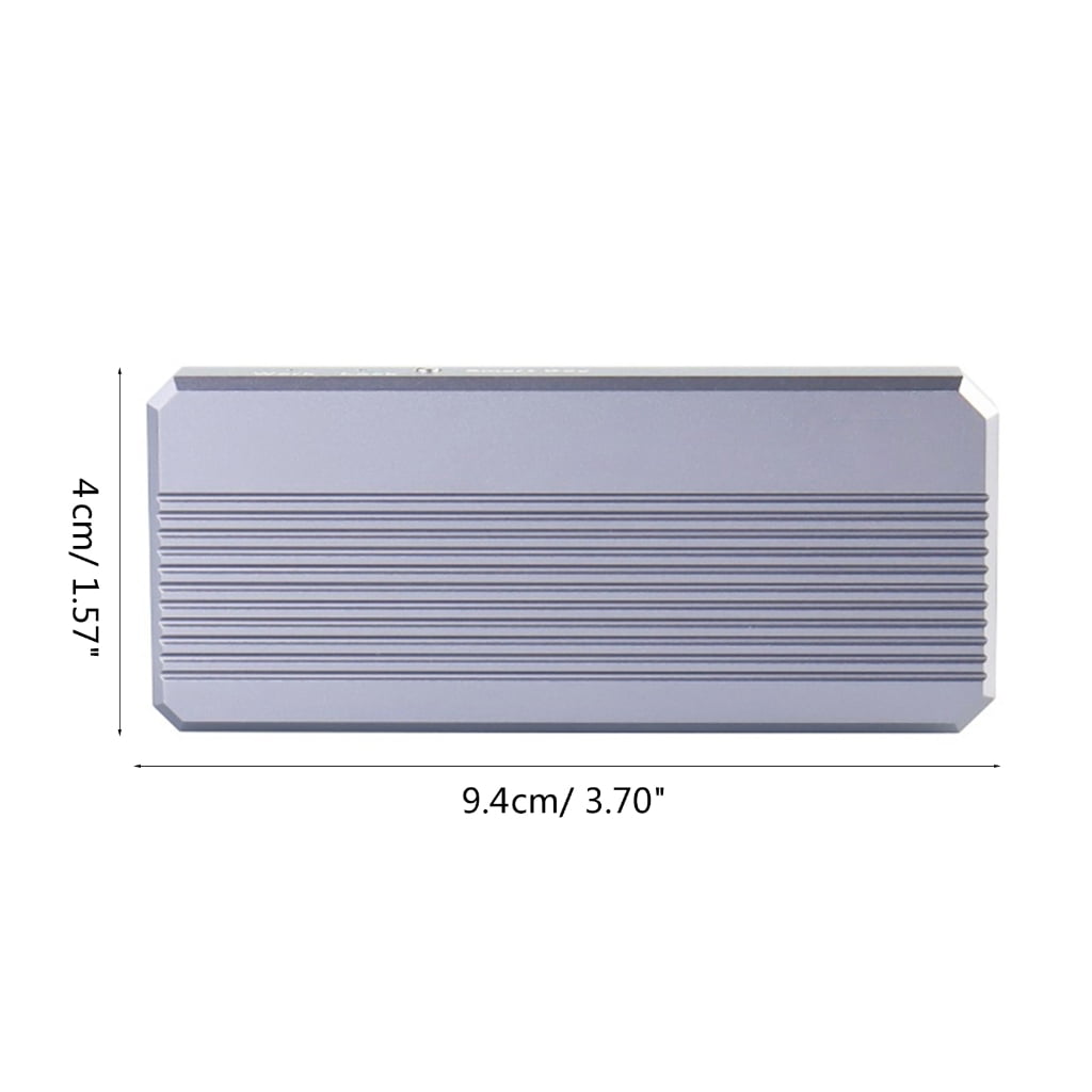Zeiwohndc M.2 NVME SSD Enclosure Box USB3.1 NVMe to USB Adapter 10Gbps JMS583 Chip