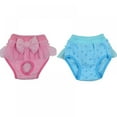 thumbnail image 5 of JUNWELL Bow Hygienic Short Pants Pets Sanitary Underwear Puppy Cotton Blend Physiological Hygienic Short for Small Dogs，Pink S, 5 of 6