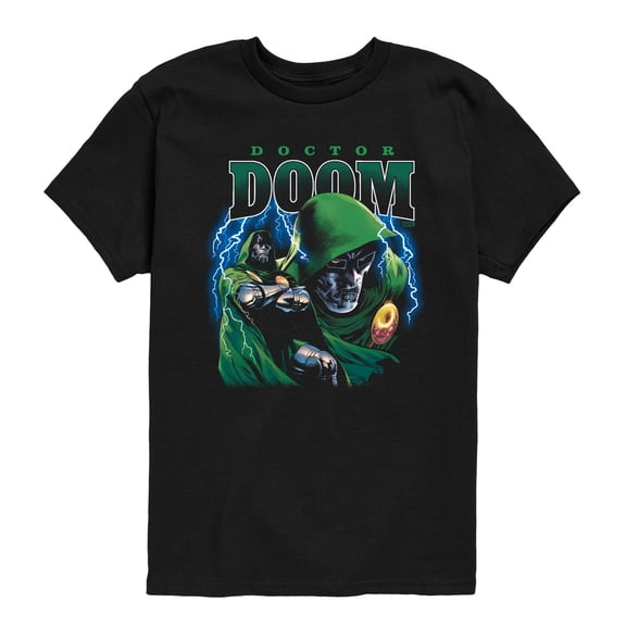 Fantastic Four - Doom Bootleg - Youth Boys Short Sleeve Graphic T-Shirt