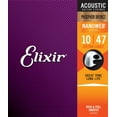 thumbnail image 3 of Elixir Phosphor Bronze Acoustic Guitar Strings, NANOWEB, Extra Light (.010-.047), 3 of 5