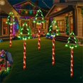 thumbnail image 5 of Hxlamzoo 5PCS 18" Christmas Tree Lights Outdoor Pathway, Christmas Decorations, Solar Xmas Tree Lights, Plug-in Christmas Pathway Lights Outdoor for Xmas Yard Garden Walkway, 5 of 9