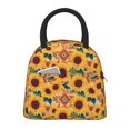 thumbnail image 1 of Disketp Bohemian Sunflower Bolsa Térmica para Almuerzo, Lonchera con Abertura Amplia y Gran Capacidad, Organizador Reutilizable para Mujeres, Hombres y Adultos, 1 of 6