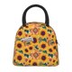 thumbnail image 1 of Balery Bohemian Sunflower Bolsa de Almuerzo para Mujeres, Caja de Almuerzo, Bolsa de Almuerzo Pequeña Impermeable, Tote de Almuerzo Reutilizable con Gran Capacidad, 1 of 6