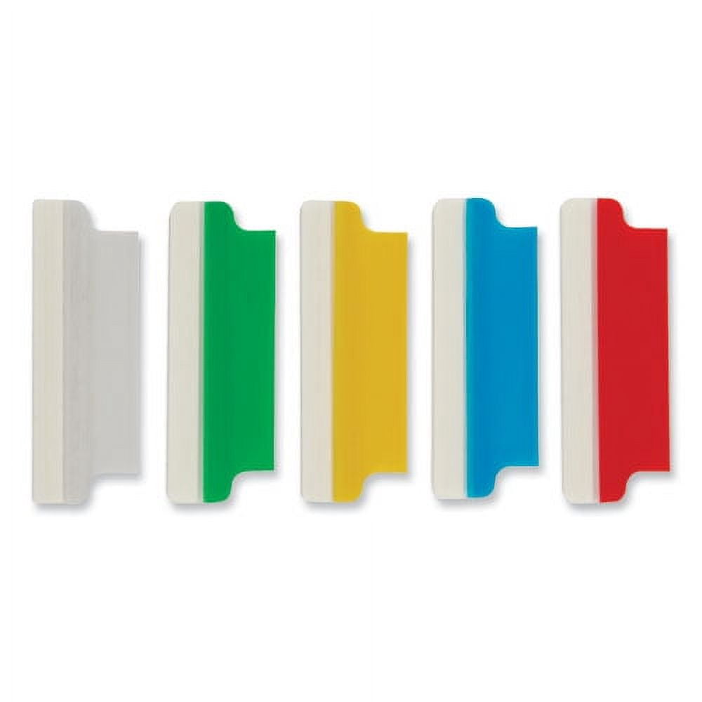 "Insertable Index Tabs With Printable Inserts, 1/5-Cut Tabs, Assorted Colors, 2"" Wide, 25/pack | Bundle of 2 Packs"