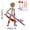 C, variant on Articulated Stick Figure Set with 7 Tools, Full Multi-Jointed Movable Wear-Resistant Robot, Collectable Stop Motion Action Figure - 3.1x4.7in