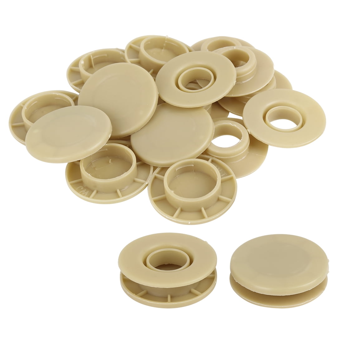 Car Floor Mat Clips 10 Sets Beige 1.48 Inch for Mercedes GLK SLK ML RS
