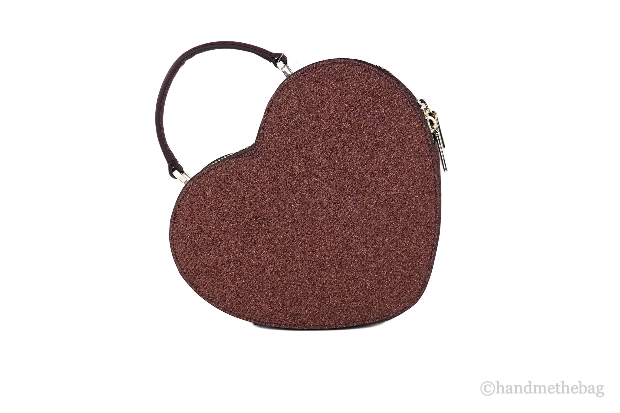 Kate Spade Love Shack Small Heart Deep Nova Glitter Fabric Crossbody Bag Handbag
