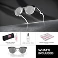 thumbnail image 3 of Oakley OO9242 HSTN Round Shaped Polarized Sunglasses for Men - Includes Official Eyewear Kit - Matte Black Frame with Prizm Black Lens, 3 of 5