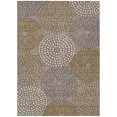 thumbnail image 2 of Addison Rugs Chantille Indoor/Outdoor Transitional Circles Taupe Washable Rectangle Rug, 3' x 5', 2 of 6