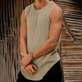 thumbnail image 4 of Afdoent Mens Tank Tops Male Summer Thin Knit Vest Casual Solid Color Knit Vest Breathable, 4 of 6