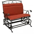 thumbnail image 2 of Blazing Needles Outdoor Loveseat Glider Hinged Seat & Back Cushion - 40 x 43 in., 2 of 2