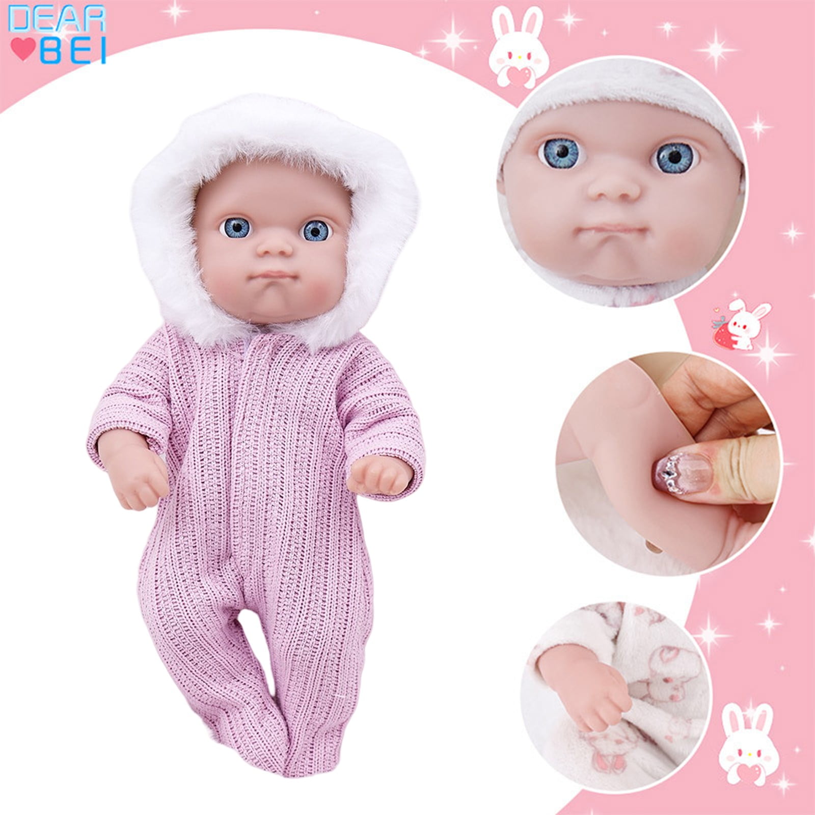 Adorable doll BJD Dolls 10cm OB11 Mini Toys Cute Surprise Face Clothes