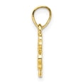 thumbnail image 2 of 10K Yellow Gold Charm Pendant 15 mm 16 Four Leaf Clover, 2 of 3