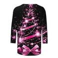 thumbnail image 5 of Up to 65 off!Lolmot Christmas Shirts for Women 3/4 Sleeve Christmas Graphic Tees Casual Xmas Tree Printed T-Shirts Holiday Plus Size Tops, 5 of 5