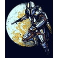 thumbnail image 2 of Men's Star Wars: The Mandalorian Mandalore's Moon Graphic Tee Navy Blue Small, 2 of 5