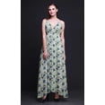 thumbnail image 5 of Bimba Robe Longue Maxi Imprimée Teinture sur Nœuds pour Femmes, Tenue d'Été, Petite Taille, 5 of 5