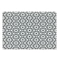 thumbnail image 1 of Orient Cutting Board, Moroccan Style Old Motif with Oriental Effects Middle Eastern Print, Decorative Tempered Glass Cutting and Serving Board, Large Size, Black White, by Ambesonne, 1 of 1