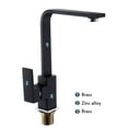 thumbnail image 3 of Kitchen Taps 360 Swivel Spout Sink Mixer Tap Chrome Single Lever Faucets Brass x, 3 of 9