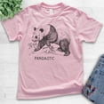 thumbnail image 2 of Kids Pandastic Shirt, Youth Kids Boy Girl T-Shirt, Panda Bear Shirt, Bear Shirt, Light Pink, Large, 2 of 4