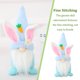 thumbnail image 4 of Bearachild Decoraciones de Pascua Suministros para fiestas de primavera Decoración de Festival Prop Escena Diseño Oreja de conejo Gnomo Muñeca Kits de decoración para fiestas Azul Bearachild HA061966-02B, 4 of 6