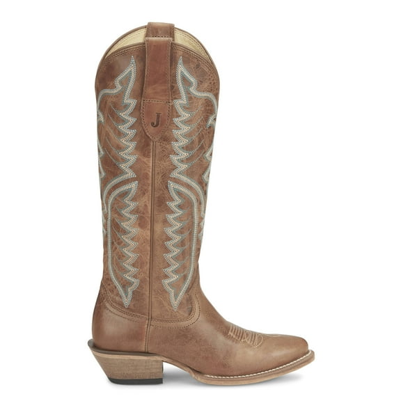 Justin Boots Womens Vintage Evelyn Embroidered Round Toe Cowboy  Tall Dress