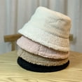 thumbnail image 2 of CoCopeaunts Corduroy Fisherman Hat Women Winter Lamb Hair Brim Thickened Warm Basin Hat Version Casual Versatile Bucket Hats, 2 of 8