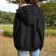 thumbnail image 4 of Chaqueta con capucha para mujer Moda Ligera Streetwear Chica de gran tamaño Negro 2xl Zulema Chaqueta con capucha para mujer, 4 of 7