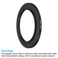 thumbnail image 4 of Uxcell 55mm-72mm Metal Step Up Ring, 2 Pack Camera Lens Filter Adapter Ring for Camera Lenses Hood, Black, 4 of 5