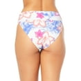 thumbnail image 2 of No Boundaries Juniors' Waves Shirred Mid Rise Bottom Swimsuit, 2 of 4