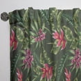 thumbnail image 3 of Designart 'Bituminous Bloom XIV' Tropical Curtain Panel, 3 of 5