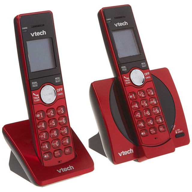 Teléfono inalámbrico VTech CS6919-26 DECT 6.0 con 2 auriculares - Rojo
