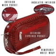 thumbnail image 4 of Picnic Gift 7622-RD Margarita-Insulated Cosmetics Bags with Removable Wristlet, Red Croc, 4 of 6