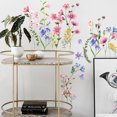 thumbnail image 3 of Jinsinto Autocollant Mural Fleur Pivoine Vinyle Art Mural Autocollant Floral, 1 Ensemble, 3 of 5