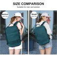 thumbnail image 6 of Large Travel Backpack Women, Men Carry On Backpack Men,Hiking Backpack Waterproof Outdoor Sports Casual Daypack with USB Charging Port,School Laptop Bag Peacock Blue, 6 of 8