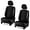 2Pack Black, variant on 2 Pack Linen Car Seat Cover Front Seat Covers Soft & Breathable Front Premium Covers with Non-Slip Protector Universal Fits Most Automotive, Vans, SUVs, Trucks