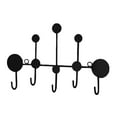thumbnail image 3 of Perchero de pared portátil para probador, decorativo, para colgar en la pared, para guardar toallas pequeño y negro, 3 of 9