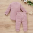 thumbnail image 4 of AherBiu Newborn Baby Clothes 2 Piece Outfits Long Sleeve Rompers Overalls with Pants Unisex Infant Sets, 4 of 7