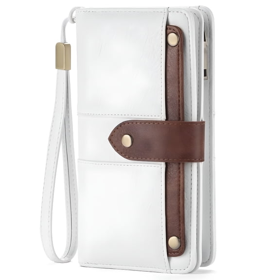 GASTROPOD 2026 New Womens Leather Wallet Large Capacity Bifold Rfid Blocking Card Holder with Zipper Coin Pocket for Daily Use, Travel, Shopping, Work, Gifting