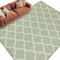 thumbnail image 6 of Sage Green Morocco Area Rug 8x10 Washable Rug Non Slip Boho Abstract Geometric Grid Plaid Large Area Rug Soft Stainresistant Indoor Floor Carpet for Living Room Bedroom Home Office Dining Room, 6 of 8