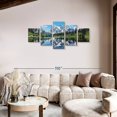 thumbnail image 2 of Elephant Stock Shuksan Lake Reflection Wall Art - Horizontal Multi Panel Canvas - Living Room Wall Decor - Nature Multi Panel - Gray And Blue Decor - 74" x 34", 2 of 4