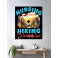 thumbnail image 2 of Nursing Compassion, Hiking Determination. Hiking Lover Poster Wall Art, Modern Wall Decor, 24x36 UNFRAMED, 2 of 3