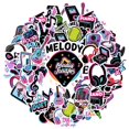 thumbnail image 1 of 35pcs-50pcs Neon Music Stickers Instrument Graffiti Vinyl PVC Stickers for Luggage Suitcase Phone, 1 of 5