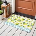 thumbnail image 4 of 2x3 Ft Entryway Area Rug, Yellow Lemon Kitchen Rug Runner Washable Floor Mat, Farmhouse Summer Botanical Watercolor Non Slip Indoor Door Mat Throw Carpet for Bathroom Living Room Bedroom, 4 of 8